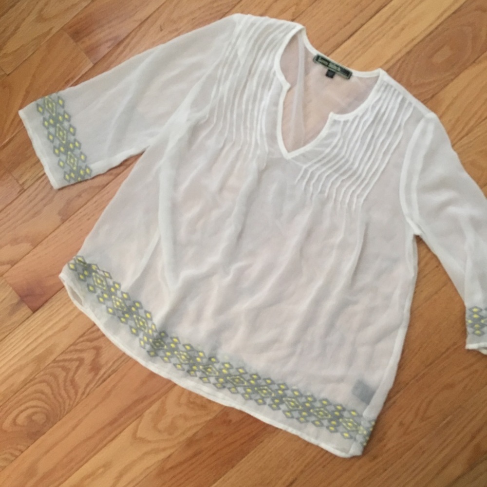 Beautiful White Pleated Lovestitch Blouse